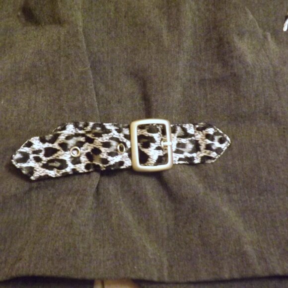 90s Y2k vest cropped leopard mini suit vest 2000s vintage cute whimsygoth layer - Picture 8 of 8